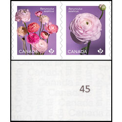 canada stamp 3374ai ranunculus 2023 M VFNH %2345
