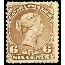canada stamp 27a queen victoria 6 1868 M F 011