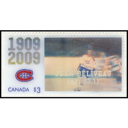 canada stamp 2340b replay of 500th goal of jean beliveau 3 2009