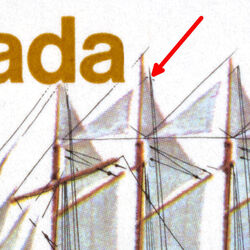 canada stamp 747a sailing vessels 1977 M PANE