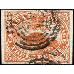 canada stamp 4 beaver 3d 1852 U XF 101