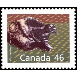canada stamp 1172a wolverine 46 1990
