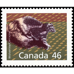 canada stamp 1172ag wolverine 46 1990