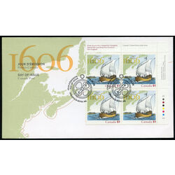 canada stamp 2155 champlain surveys the east coast 51 2006 FDC UR