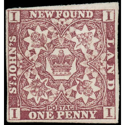 newfoundland stamp 1 1857 first pence issue 1d 1857 M F VF 018