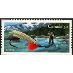 canada stamp 2088a alevin for rainbow trout 50 2005