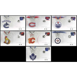 canada stamp 2670 6 canadian nhl team jerseys 2013 FDC