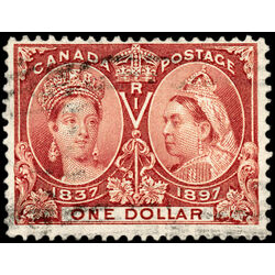 canada stamp 61 queen victoria diamond jubilee 1 1897 U F VF 051