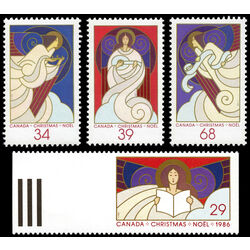 canada stamp 1113 6 christmas angels 1986