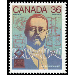 canada stamp 1135 r a fessenden am radio 1900 36 1987