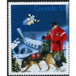 canada stamp 2111a ground rescue with dog 50 2005