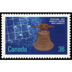 canada stamp 1144 ericsson barkley sound 1892 36 1987