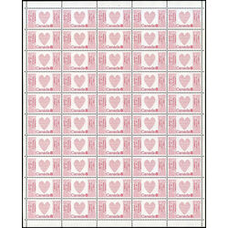 canada stamp 560i heart 8 1972 M PANE BL