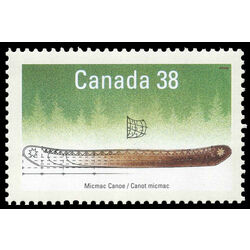 canada stamp 1232 micmac canoe 38 1989