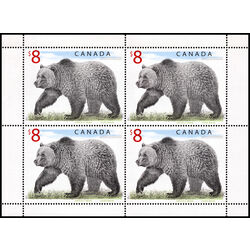 canada stamp 1694 grizzly bear 8 1997 M PANE BL