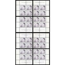 canada stamps queen elizabeth ii centennial 3 456 plate blocks 1 2 matched sets