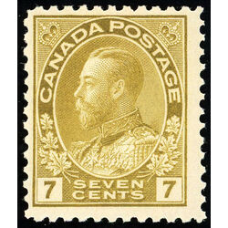 canada stamp 113b king george v 7 1912 M FNH 004