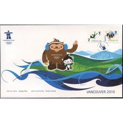 canada stamp 2308 10 fdc miga quatchi 2009