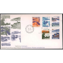 canada stamp 594 8 fdc landscape definitives 1972