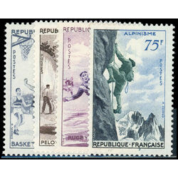 france stamp 801 4 sports 1956