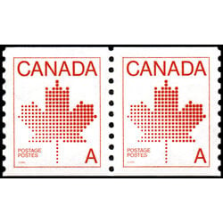 canada stamp 908 pair maple leaf 1981