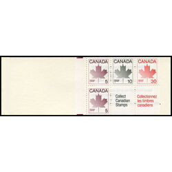 canada stamp bk booklets bk82a maple leaf 1982