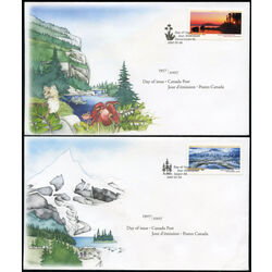 canada stamp 2223 4 national parks 2007 FDC