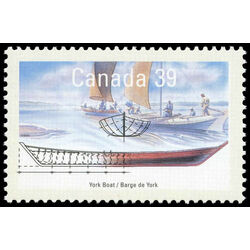 canada stamp 1268 york boat 39 1990