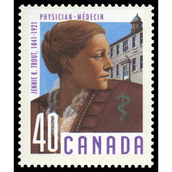 canada stamp 1302 jennie k trout 40 1991