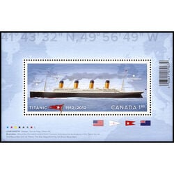 canada stamp 2535 titanic 1 80 2012