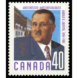 canada stamp 1305 harold r griffith 40 1991