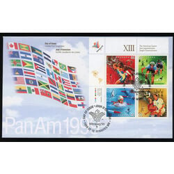 canada stamp 1804a pan american games 1999 FDC UL