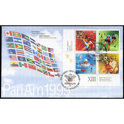 canada stamp 1804a pan american games 1999 FDC LL