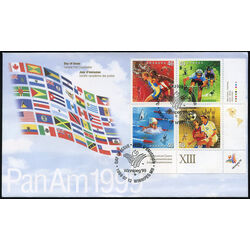 canada stamp 1804a pan american games 1999 FDC LR