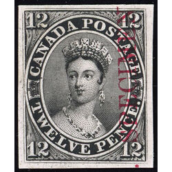 canada stamp 3pi queen victoria 12d 1851 M VF 009