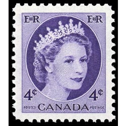 canada stamp 340iii queen elizabeth ii 4 1954