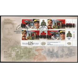 canada stamp 1737a rcmp 125th anniversary 1998 FDC LR
