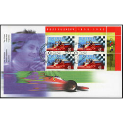 canada stamp 1647 villeneuve and checkered flag 45 1997 FDC UR