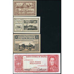 worldwide old paper money