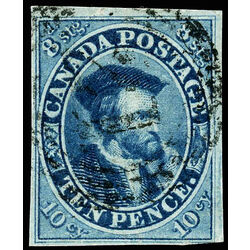 canada stamp 7 jacques cartier 10d 1855 U F VF 046