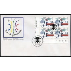 canada stamp 1589 la francophonie 45 1995 FDC LL
