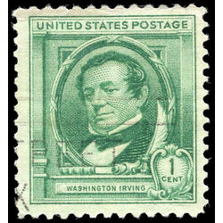 us stamp postage issues 859 washingtin irving 1 1940