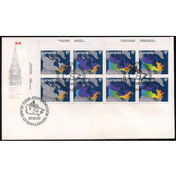 canada stamp 893a block canada day 1981 FDC UL