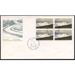 canada stamp 727 kluane national park 2 1979 FDC BLOCK