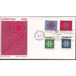 canada stamp 554 7 fdc snowflake 1971