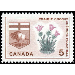 canada stamp 422iii manitoba prairie crocus 5 1965