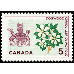 canada stamp 423 british columbia dogwood 5 1965