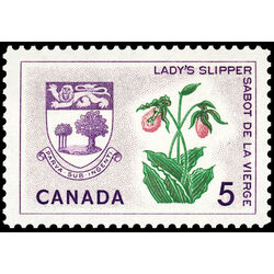 canada stamp 424i prince edward island lady s slipper 5 1965
