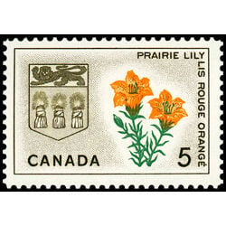 canada stamp 425 saskatchewan prairie lily 5 1966