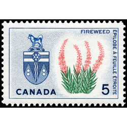 canada stamp 428 yukon fireweed 5 1966